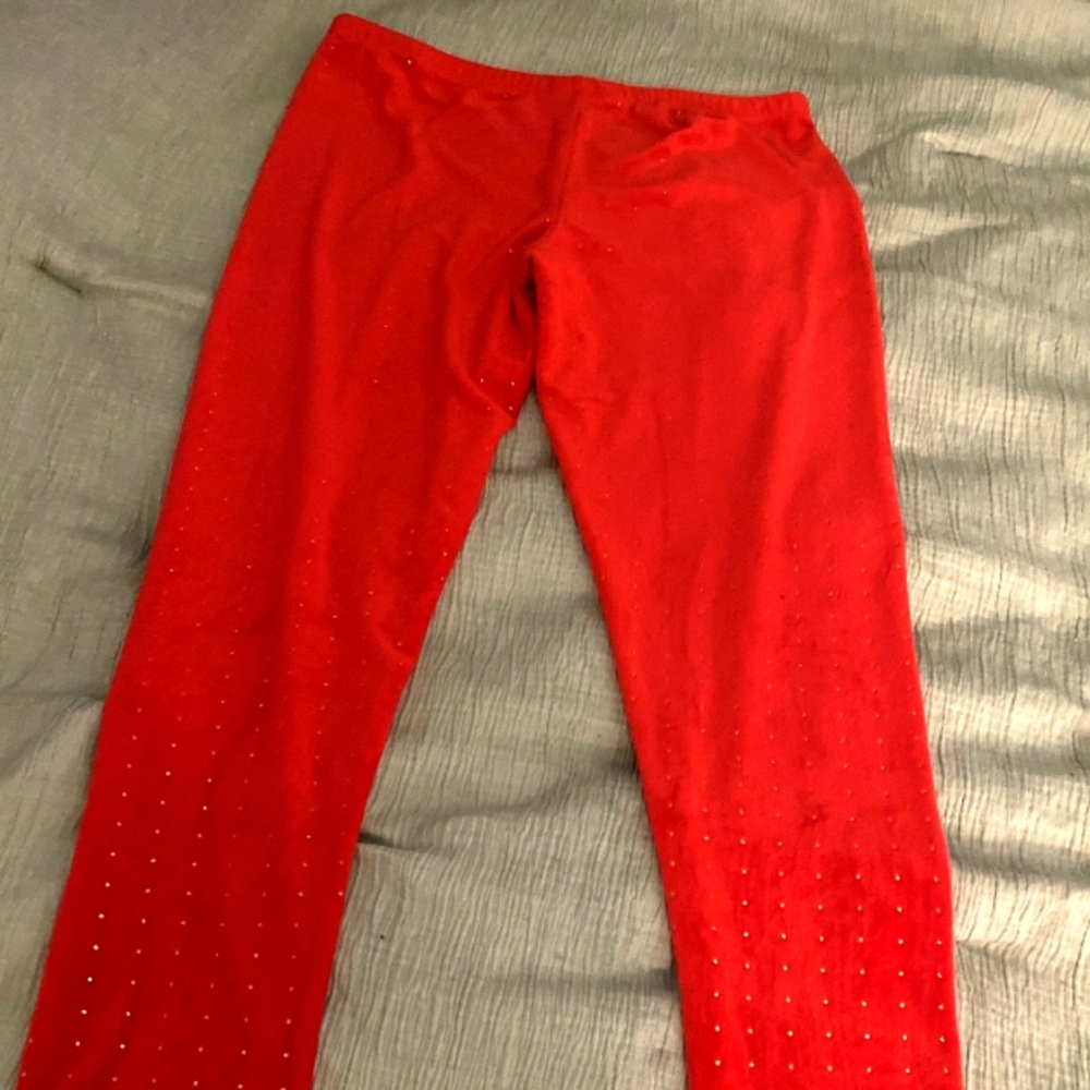 Red Juicy Sweat Pants, XL